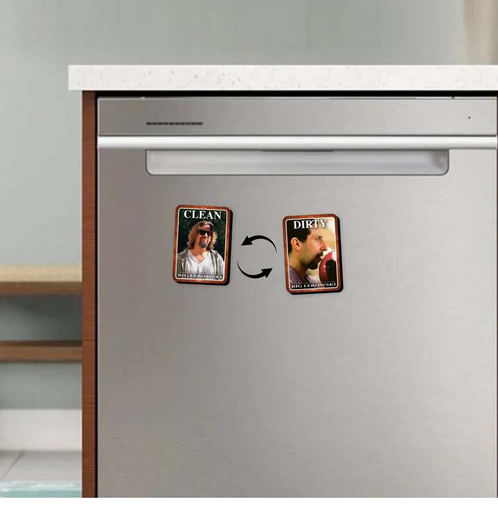 Magnete Doubleface Lavastoviglie “The Big Lebowski” – Clean/Dirty