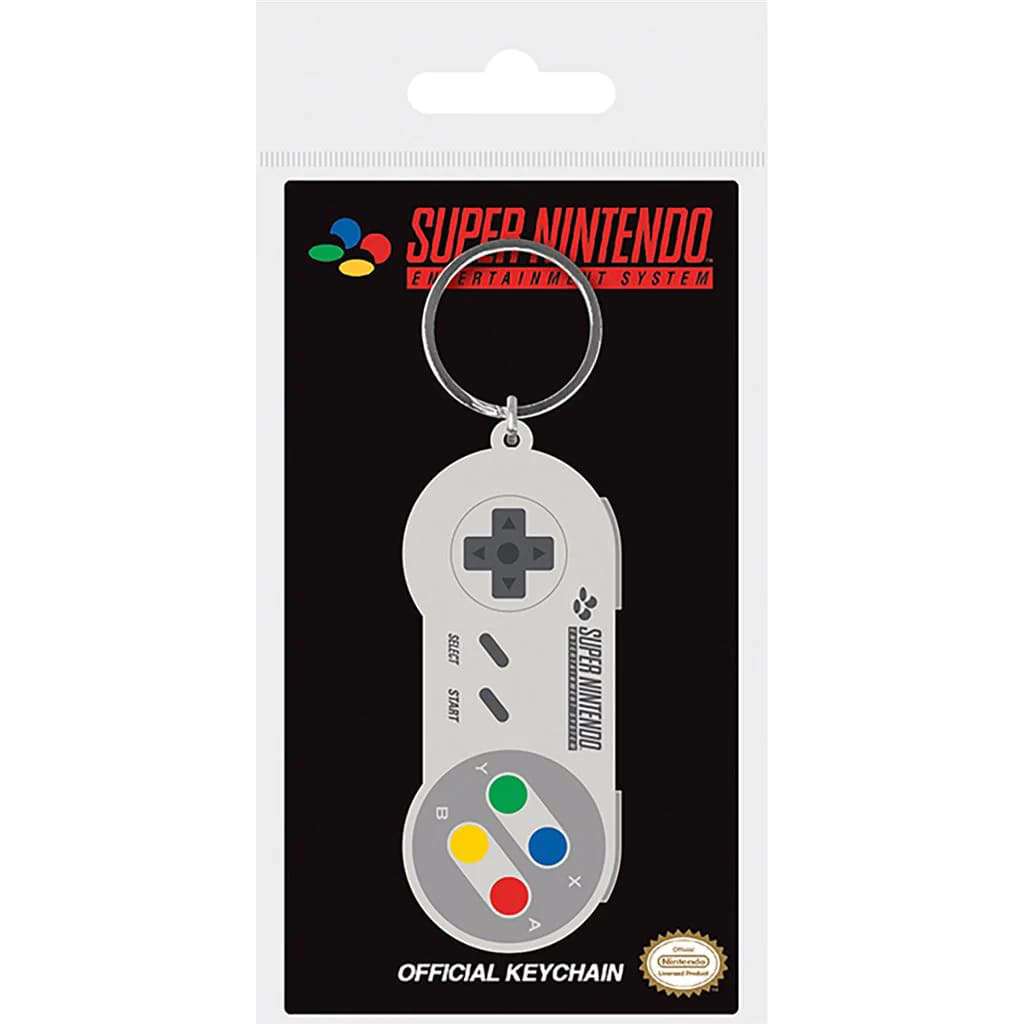 Portachiavi in Gomma “Nintendo SNES Controller” – Retro Game Accessory