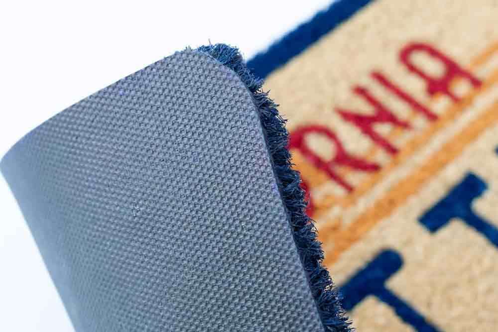 Zerbino OUTATIME in Fibra di Cocco · Targa DeLorean ‘Ritorno al Futuro’ · Antiscivolo 60x30 cm