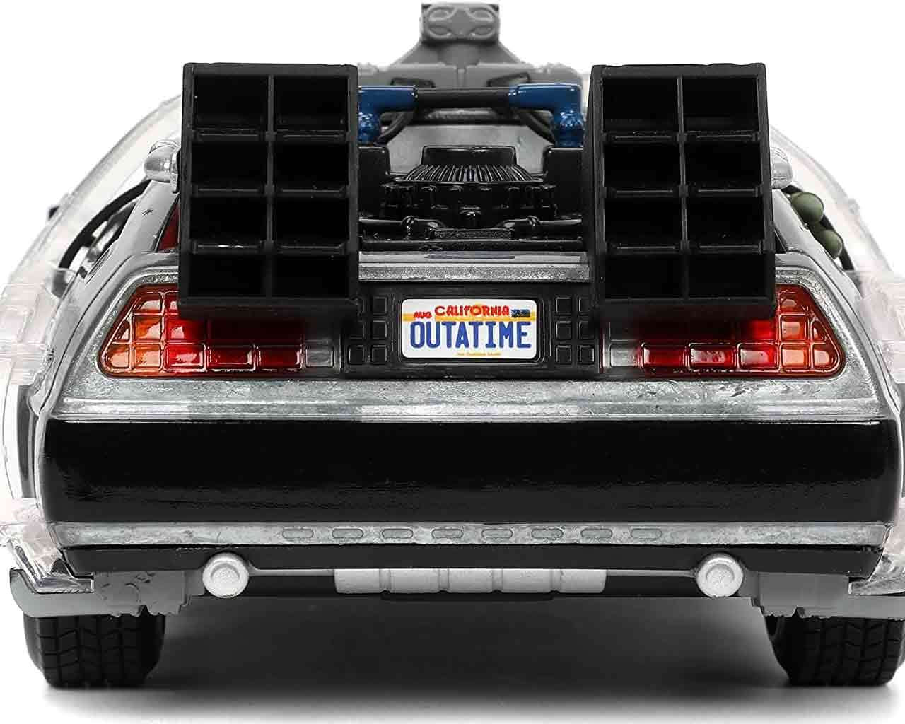 DeLorean DMC-12 - 1:24 Die-Cast Model con Luci - Ritorno al Futuro