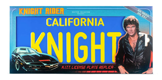 Targa Replica KITT “Knight Rider” – California Season 1 – Accessorio Auto Replica o Decorazione da Collezione