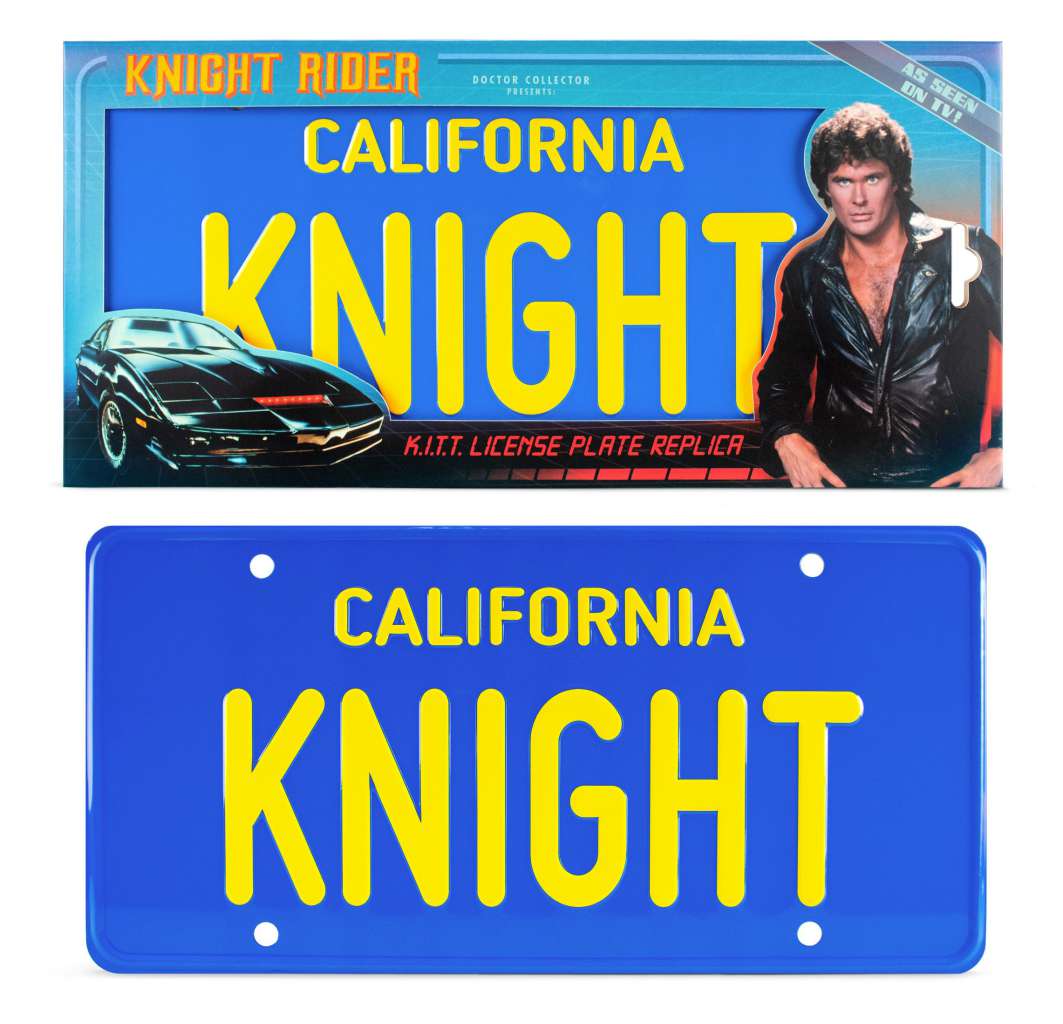 Targa Replica KITT “Knight Rider” – California Season 1 – Accessorio Auto Replica o Decorazione da Collezione