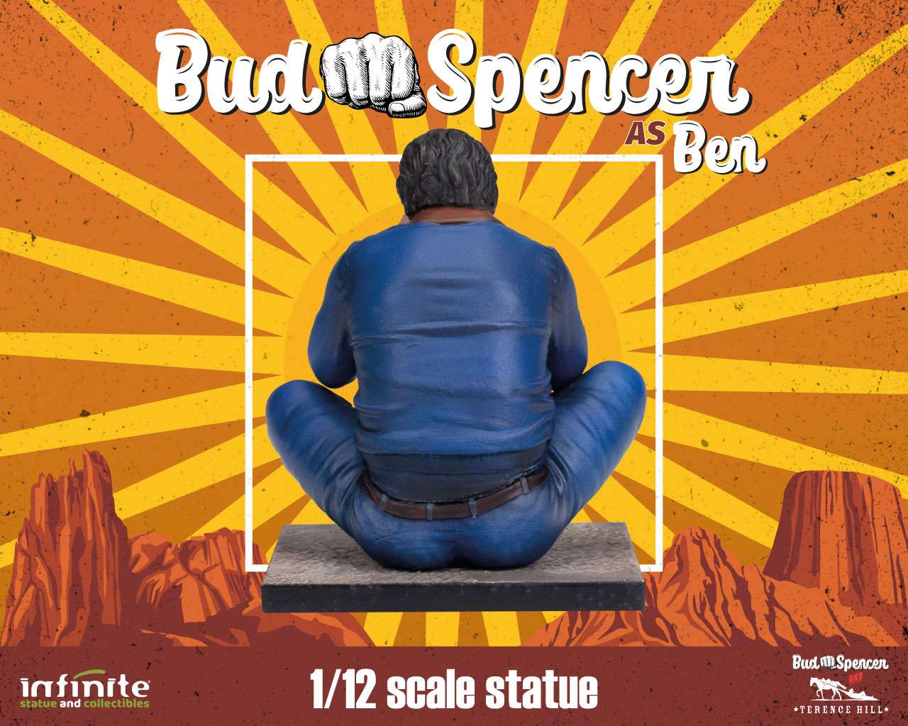 Statua Bud Spencer as Ben 1/12 – Edizione da Collezione Dipinta a Mano “Altrimenti ci Arrabbiamo”