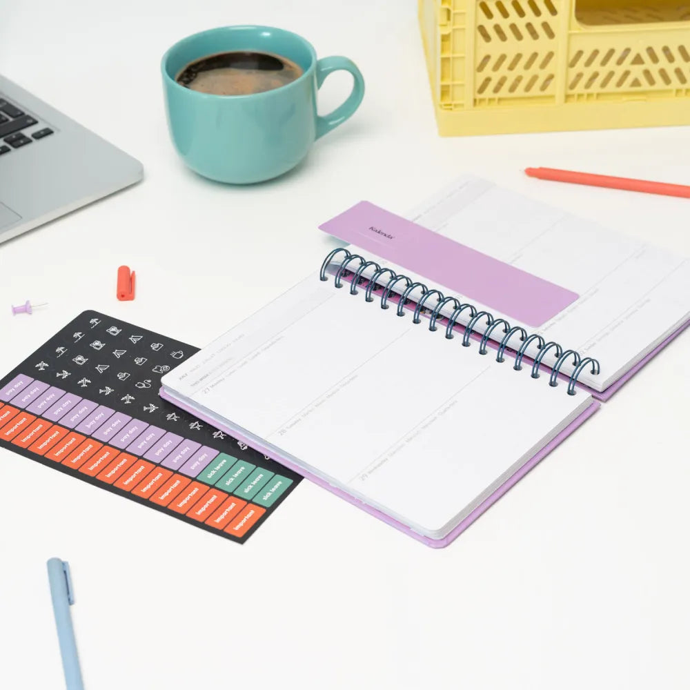 Agenda 2026 Friends – Settimanale A5 con Adesivi e Segnalibri – Copertina Rigida “Together is Better”