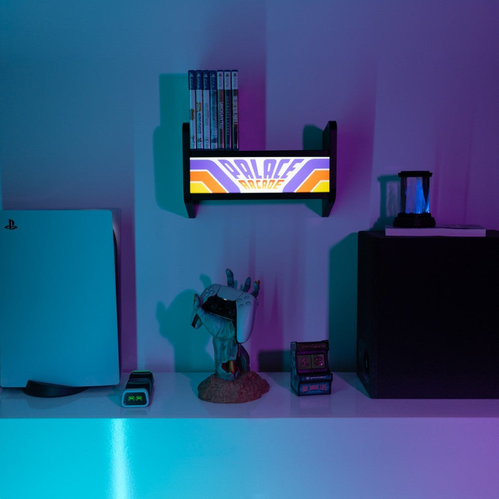 Lampada Arcade Stranger Things PALACE | Mensola Retroilluminata USB Ricaricabile