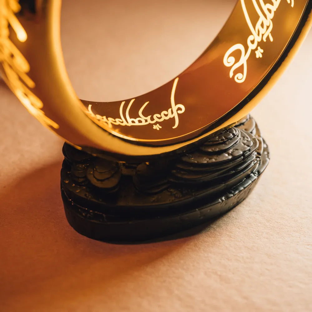 Lampada Il Signore degli Anelli | One Ring Illuminato con Scritta Elfica
