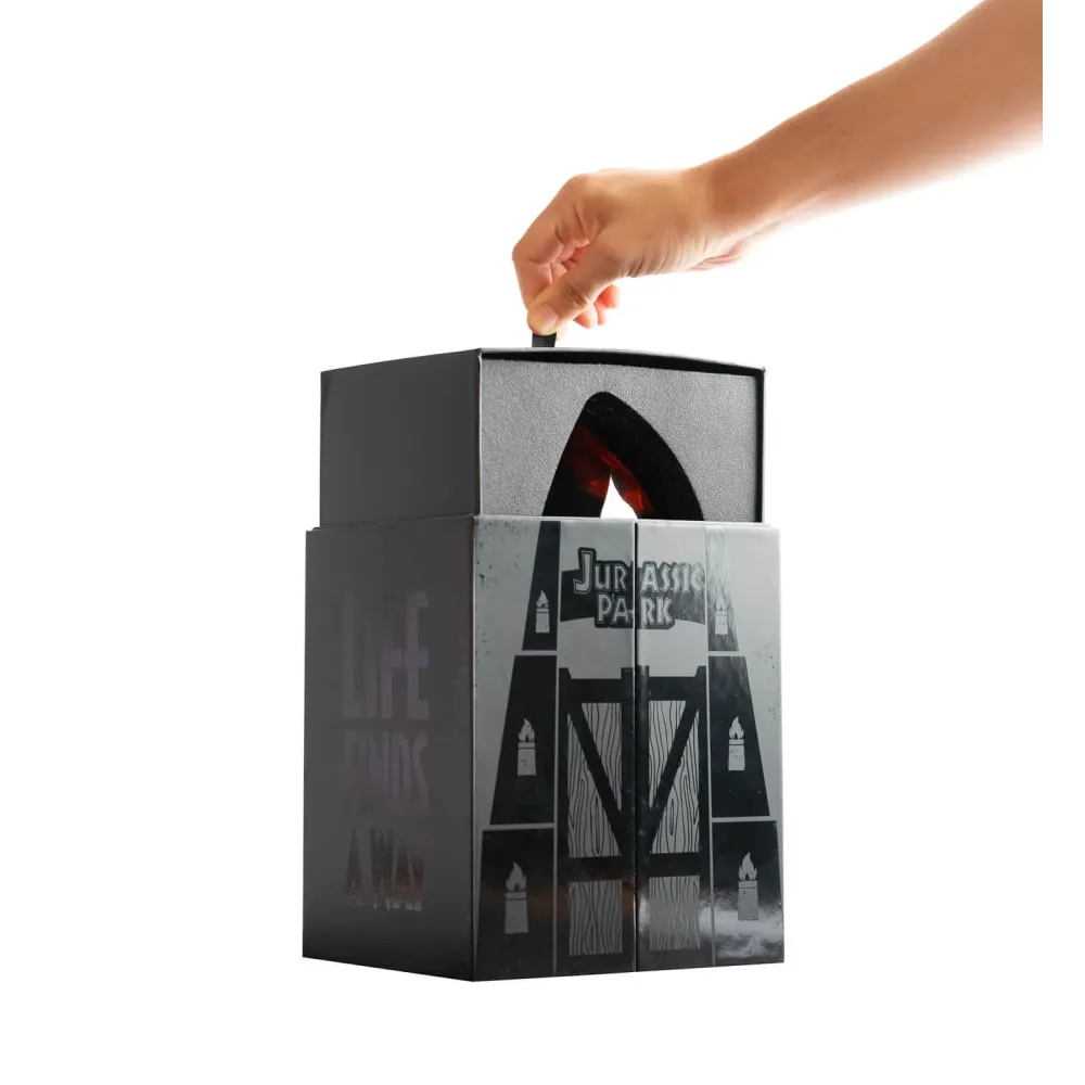 Lampada Jurassic Park Ambra con Zanzara Fossile | Luce Calda