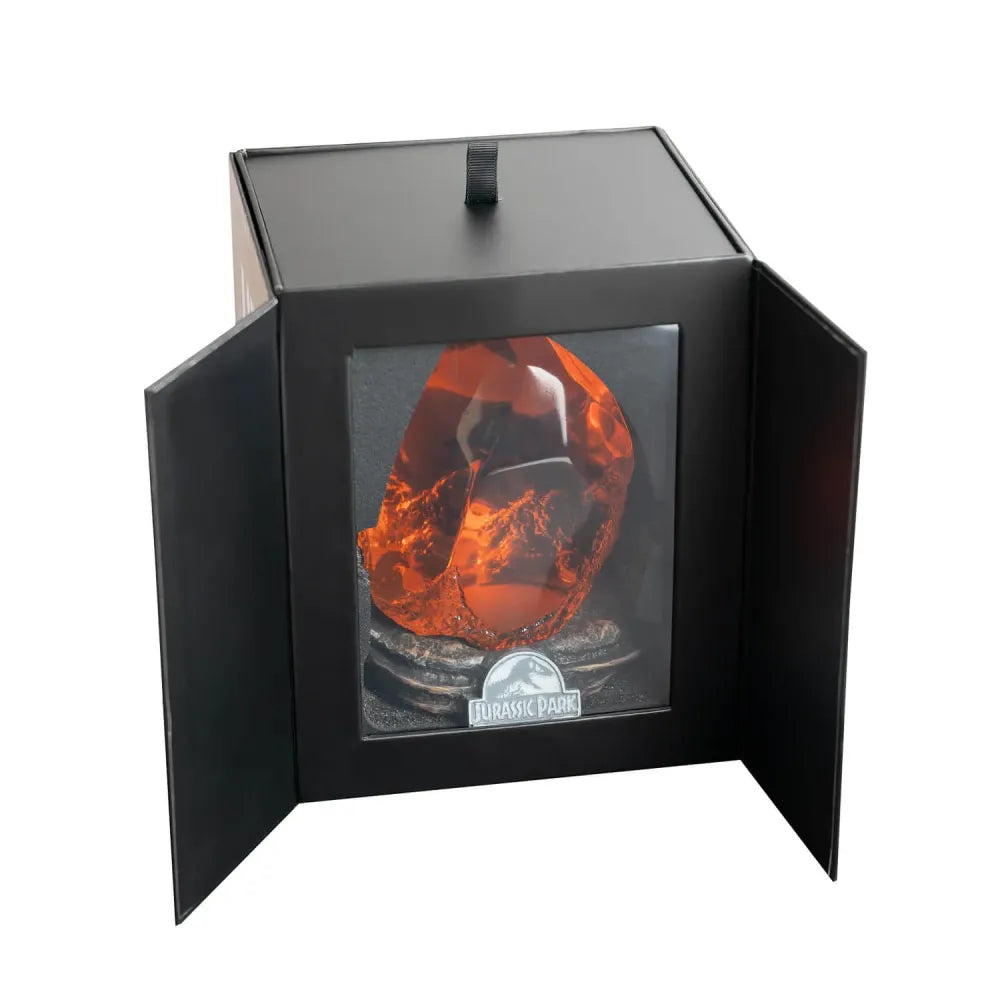 Lampada Jurassic Park Ambra con Zanzara Fossile | Luce Calda