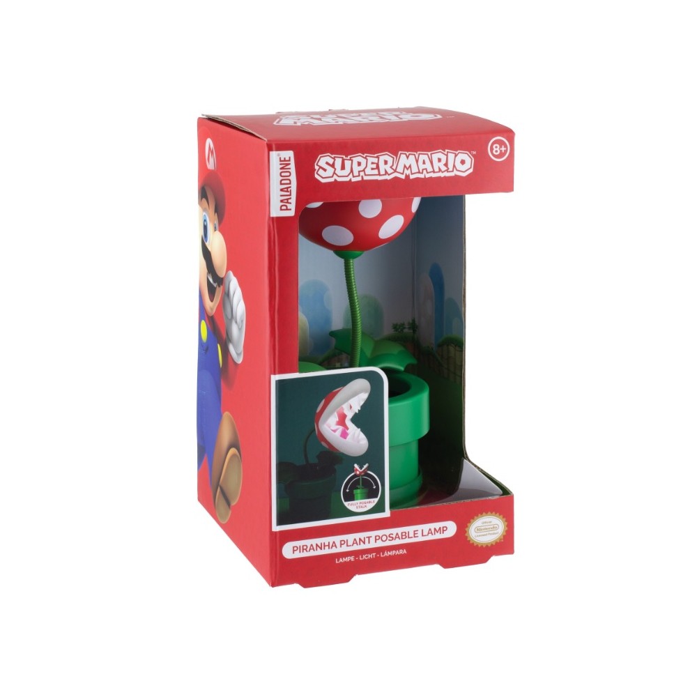 Lampada Snodabile Super Mario Pianta Piranha | Gadget Nintendo da Collezione