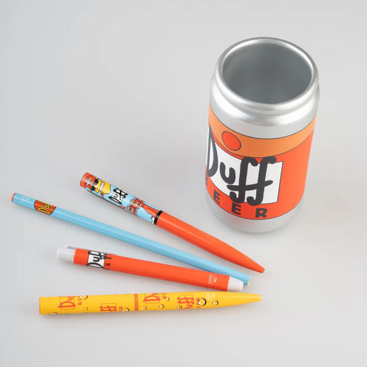 Set Portapenne Duff Beer con Penne, Matita e Accessori – The Simpsons