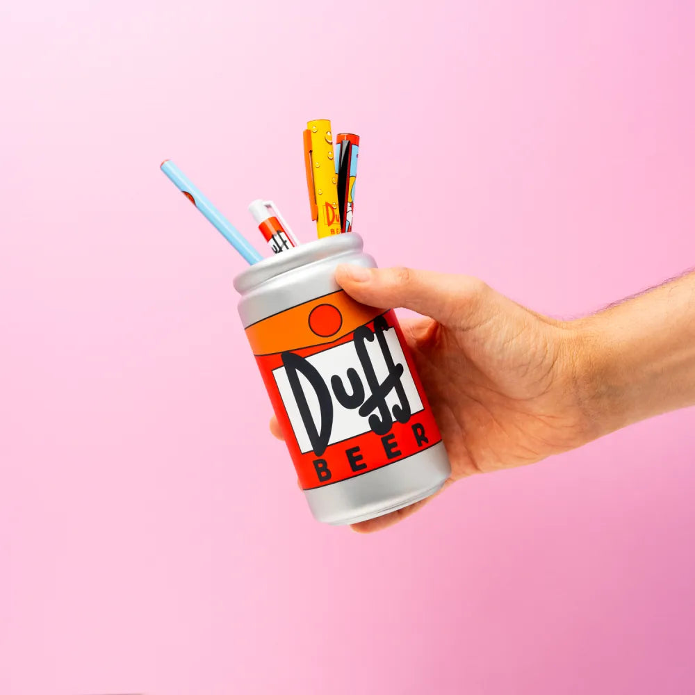 Set Portapenne Duff Beer con Penne, Matita e Accessori – The Simpsons