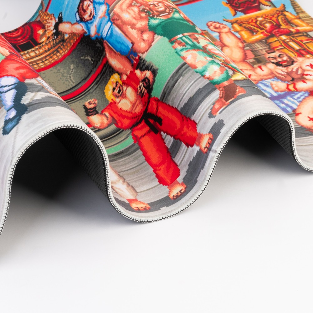 Tappetino Mouse XL Street Fighter II – 80x35 cm – Superficie Antiscivolo e Impermeabile