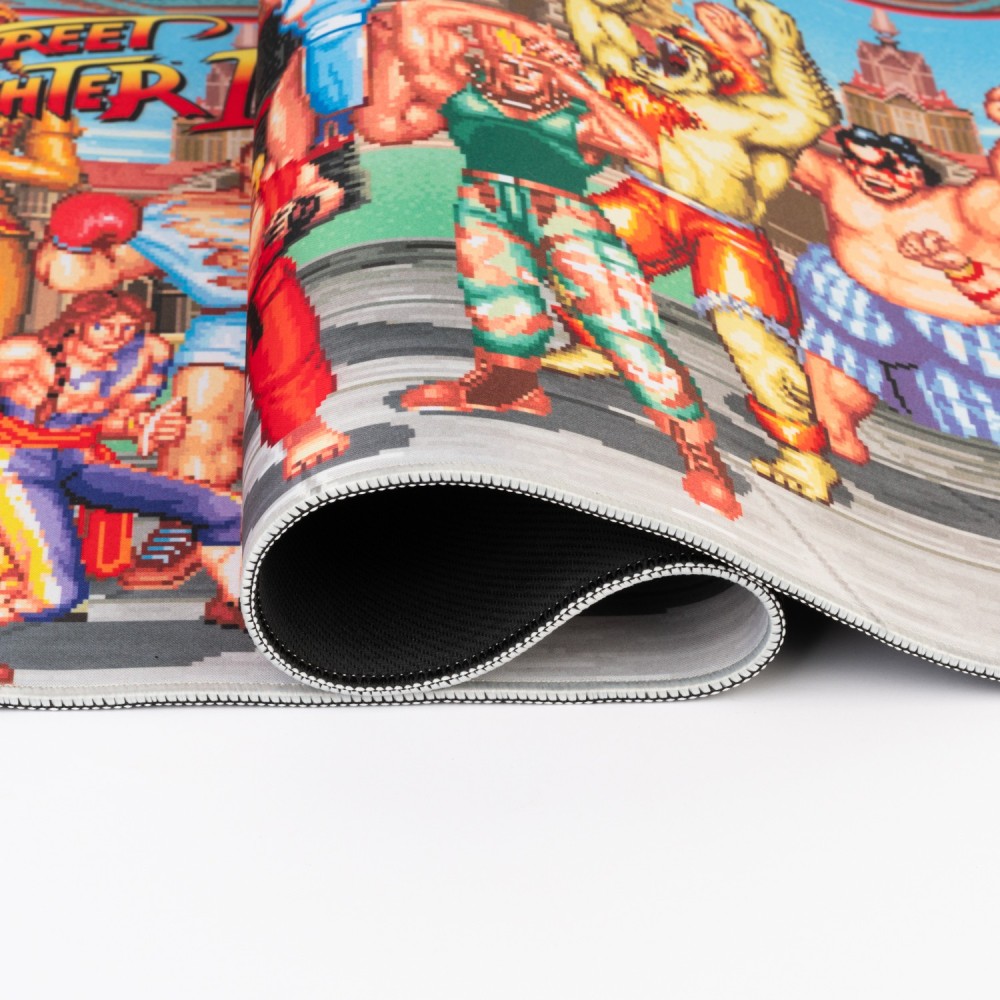 Tappetino Mouse XL Street Fighter II – 80x35 cm – Superficie Antiscivolo e Impermeabile