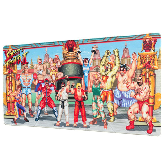 Tappetino Mouse XL Street Fighter II – 80x35 cm – Superficie Antiscivolo e Impermeabile
