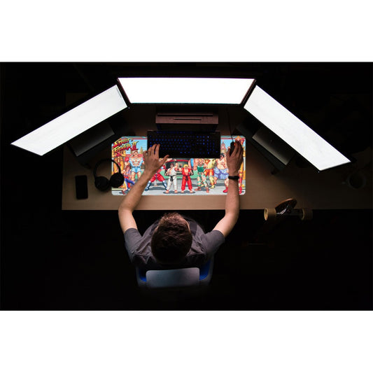 Tappetino Mouse XL Street Fighter II – 80x35 cm – Superficie Antiscivolo e Impermeabile